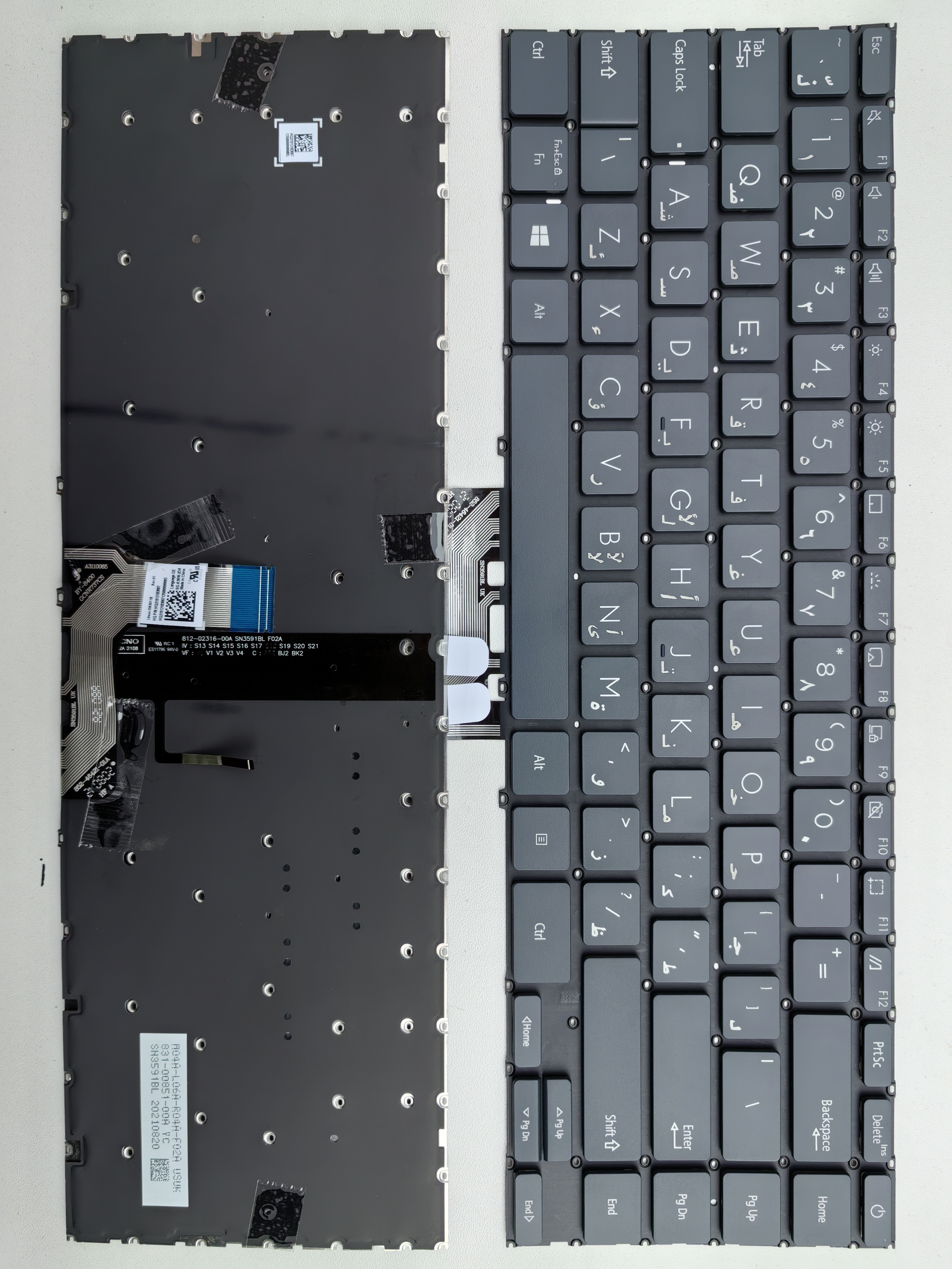 Picture of New Replacement Laptop Keyboard For ASUS UX425/U4700/ZenBook14/UX425J/UM425 Grey Backlit AR Layout
